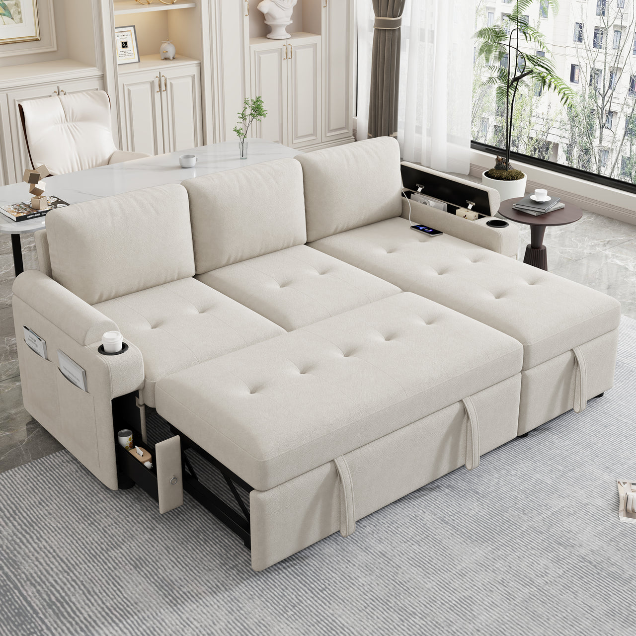 TRAVIXA 84" Sectional Sofa