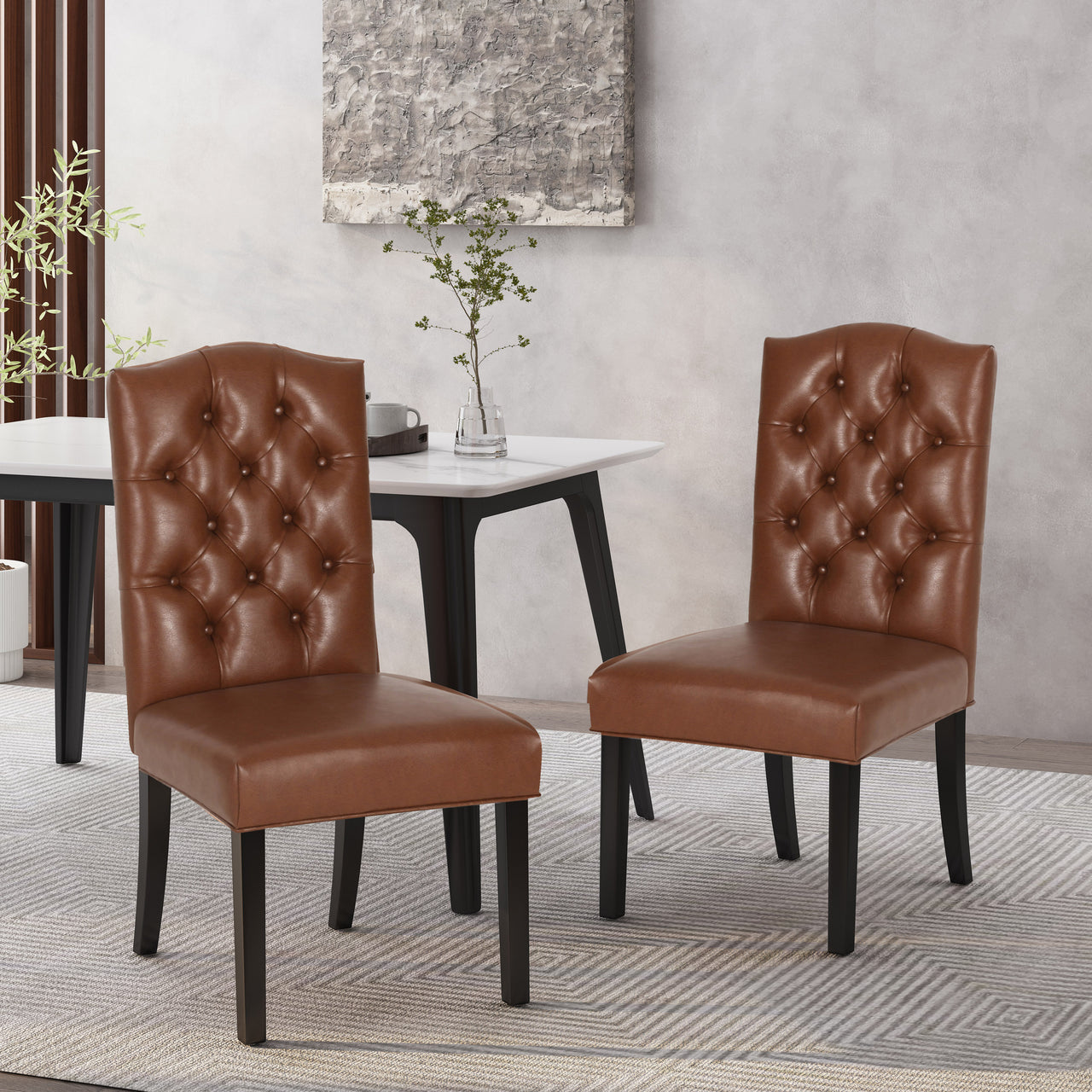 QINTEX 21" Dining Chair Set Of 2