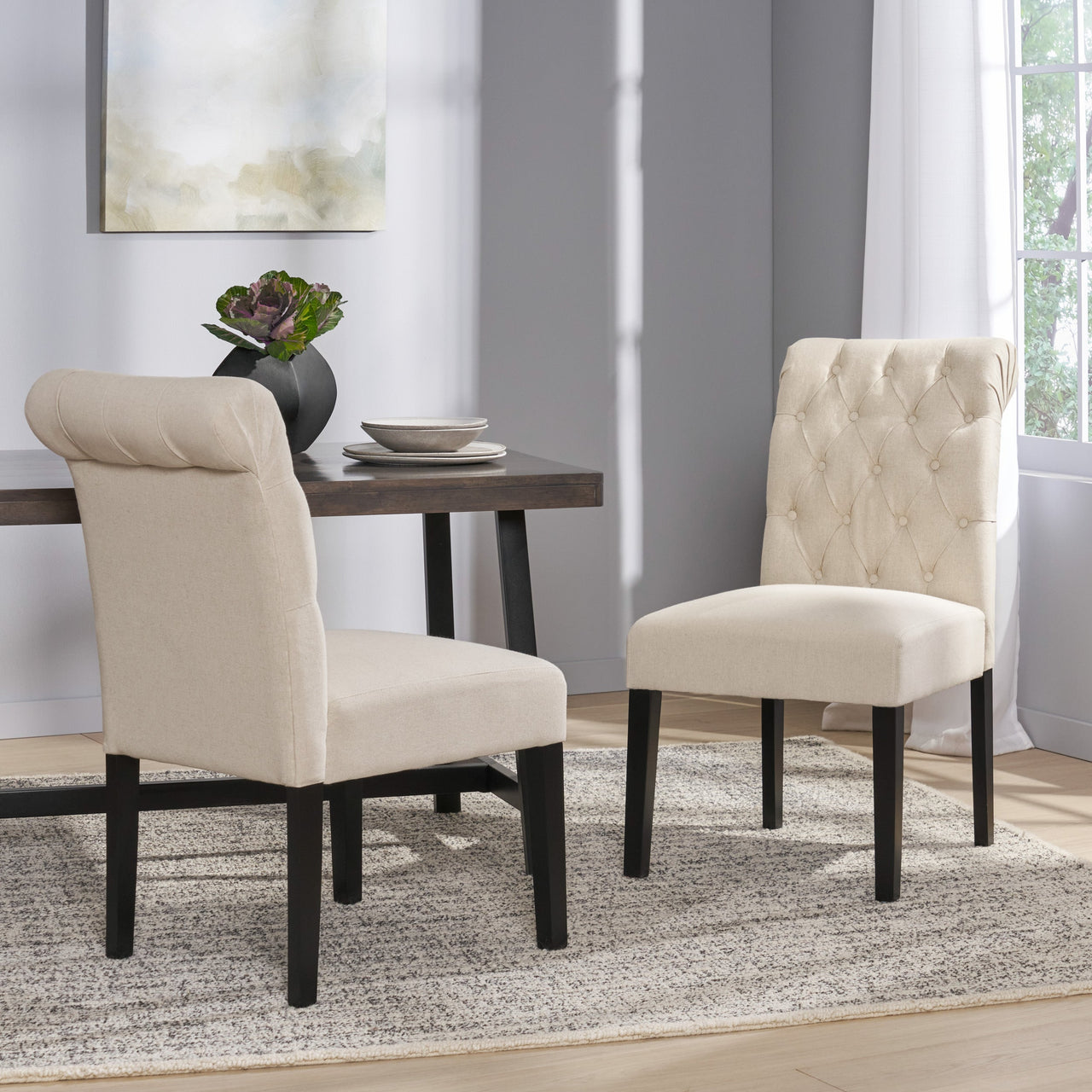 QYLTRX 21" Dining Chair Set Of 2