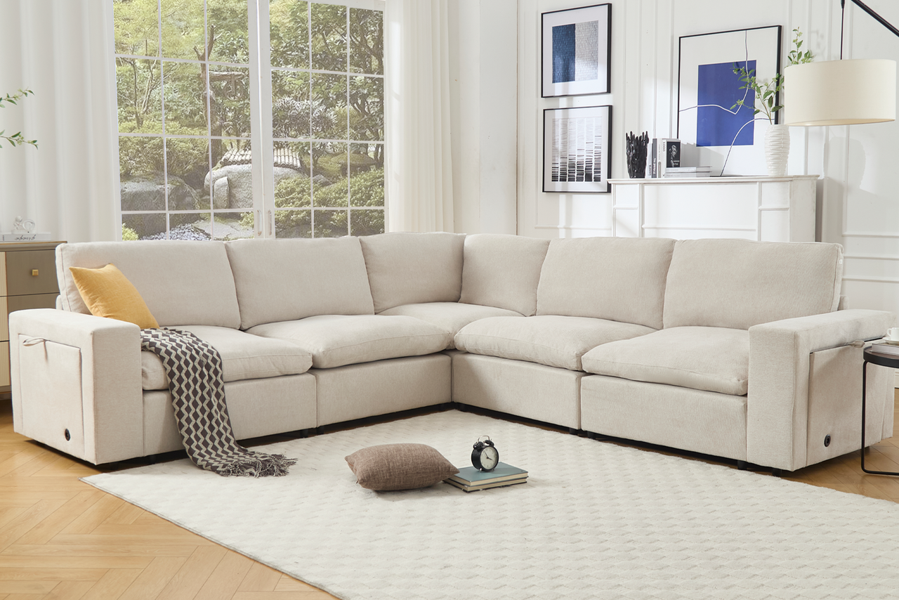 TOVRIX 141" Sectional Sofa