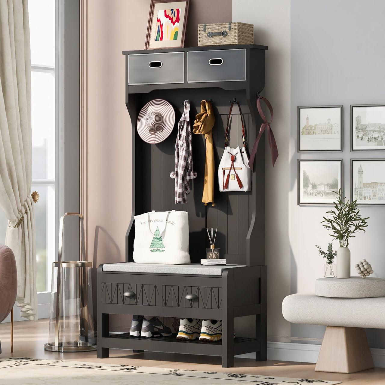 KRYVON 33" Entryway Bench