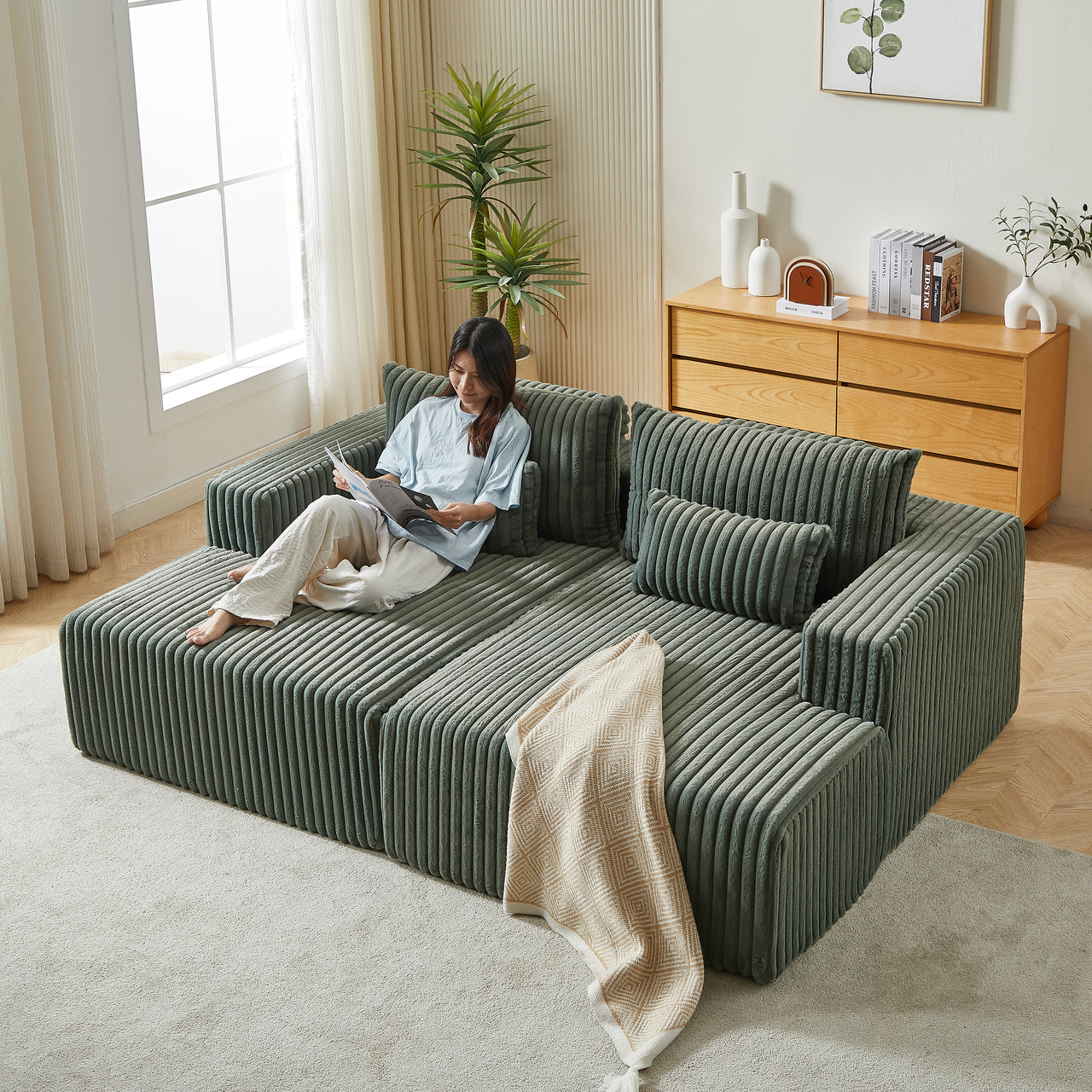 OPHELIA 87" Oversized Loveseat