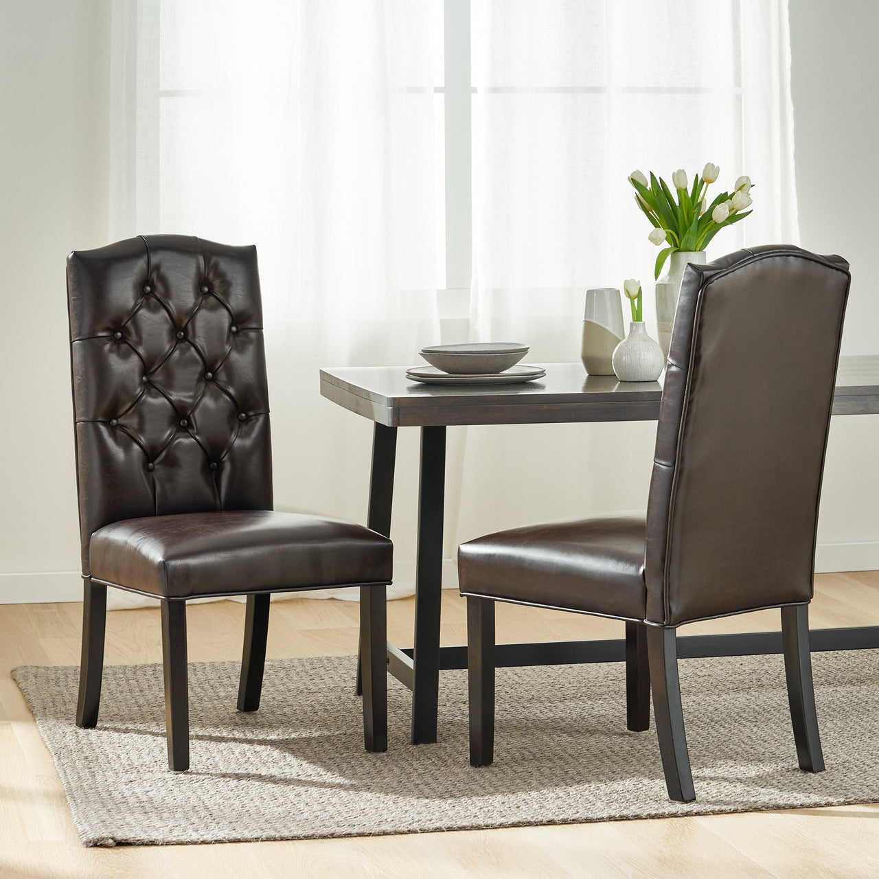 QINTEX 21" Dining Chair Set Of 2