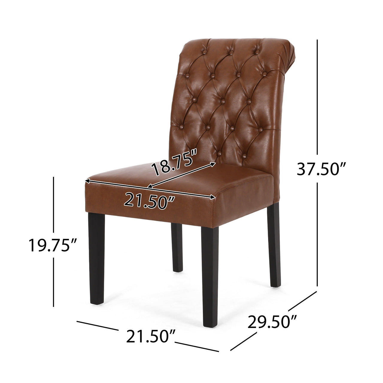 QYLTRX 21" Dining Chair Set Of 2