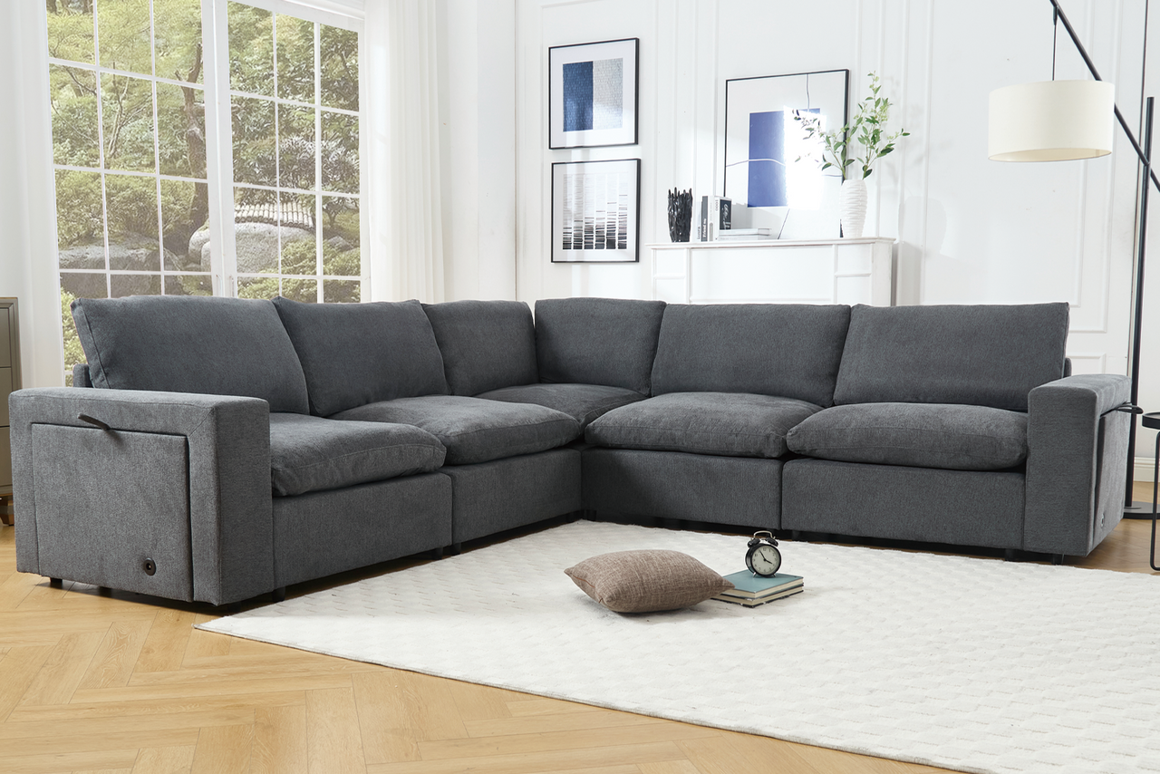 TOVRIX 141" Sectional Sofa