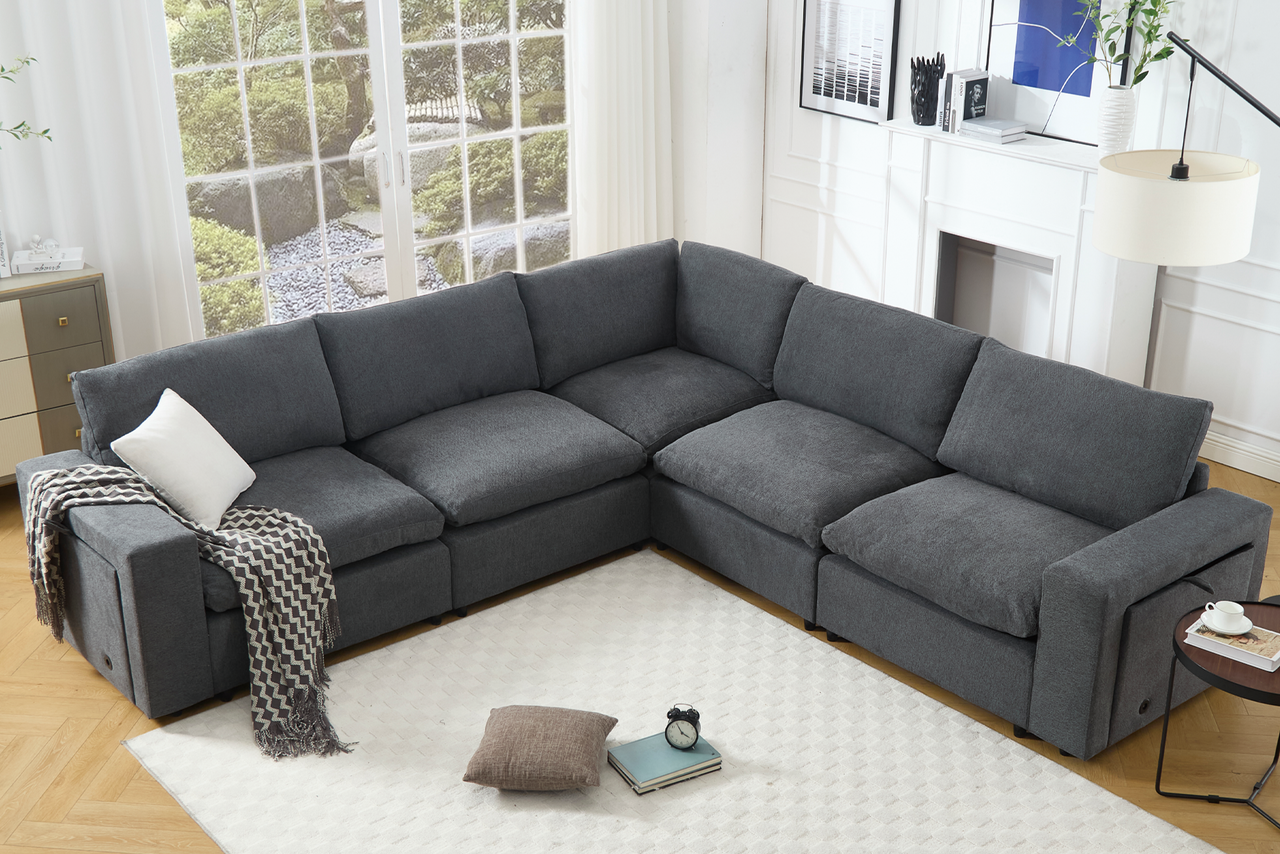 TOVRIX 141" Sectional Sofa