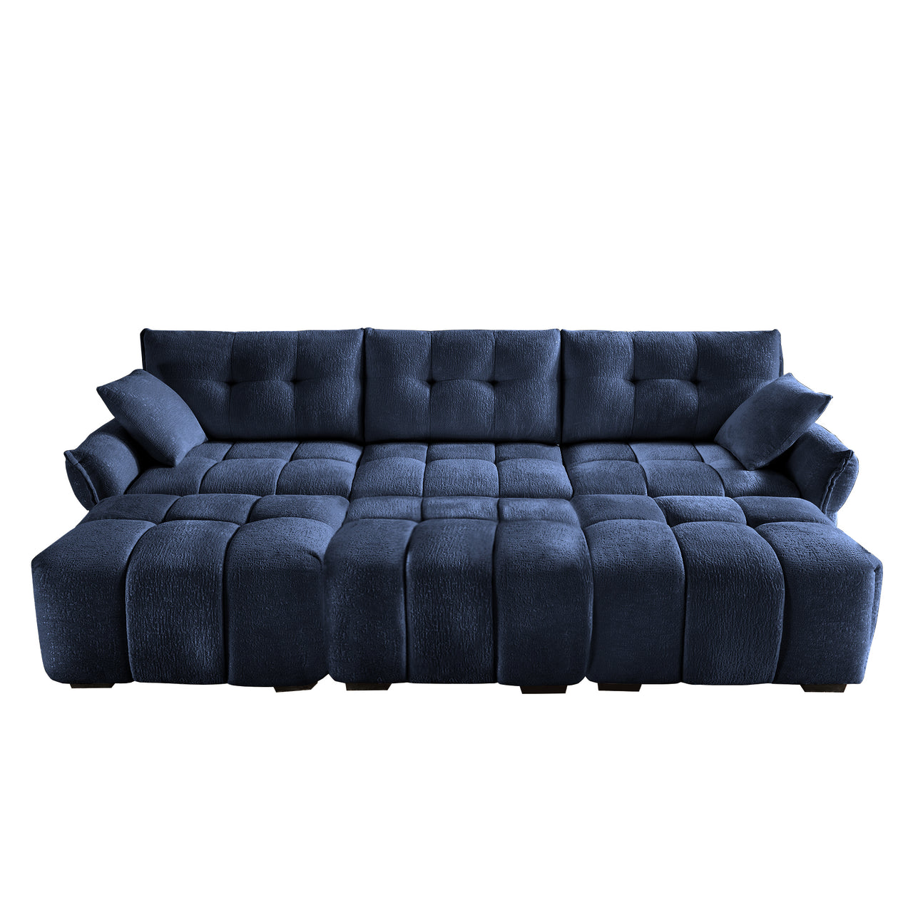 CELESTE 110" Charlotte 3 Seater Sofa with 3 Ottoman