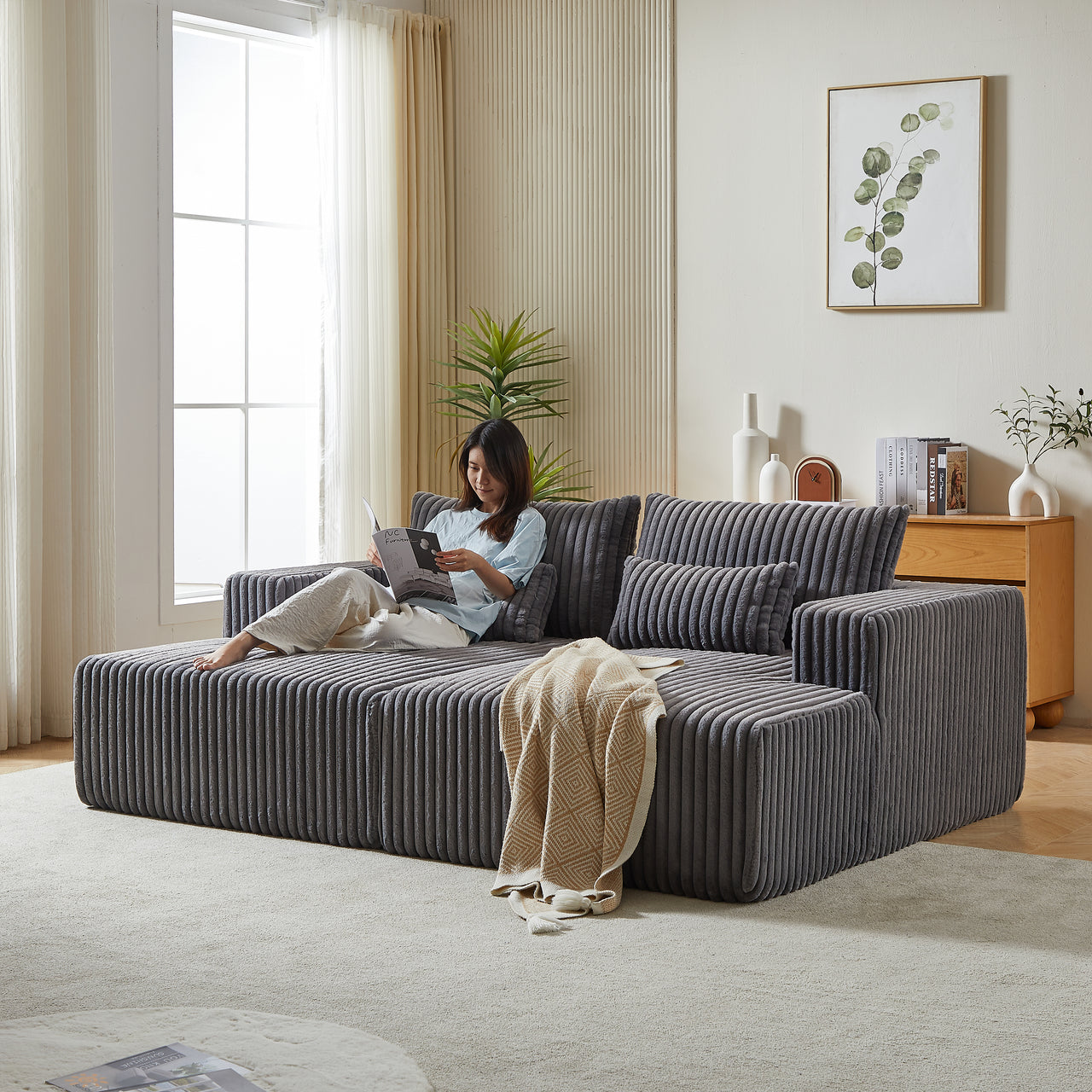 OPHELIA 87" Oversized Loveseat