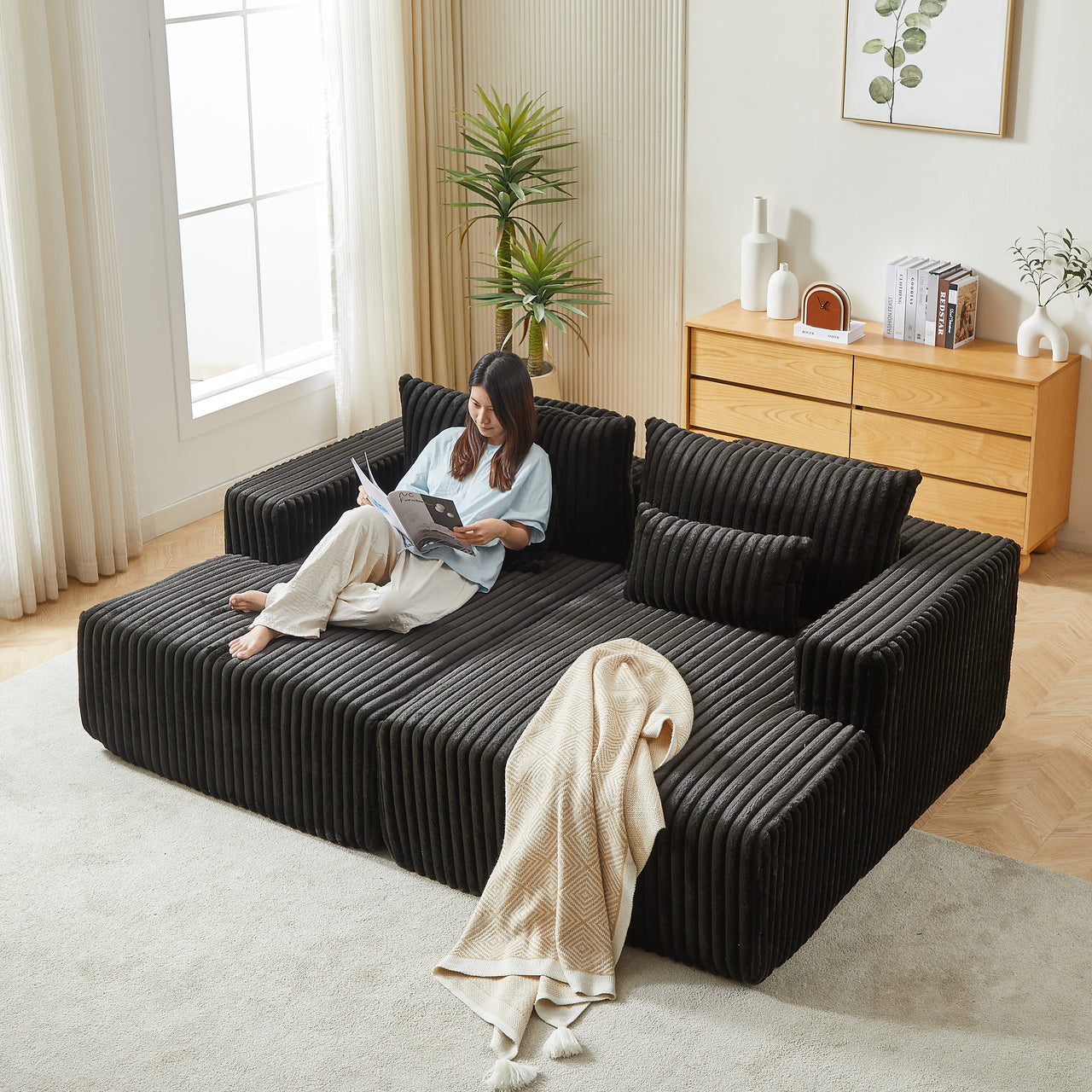 OPHELIA 87" Oversized Loveseat