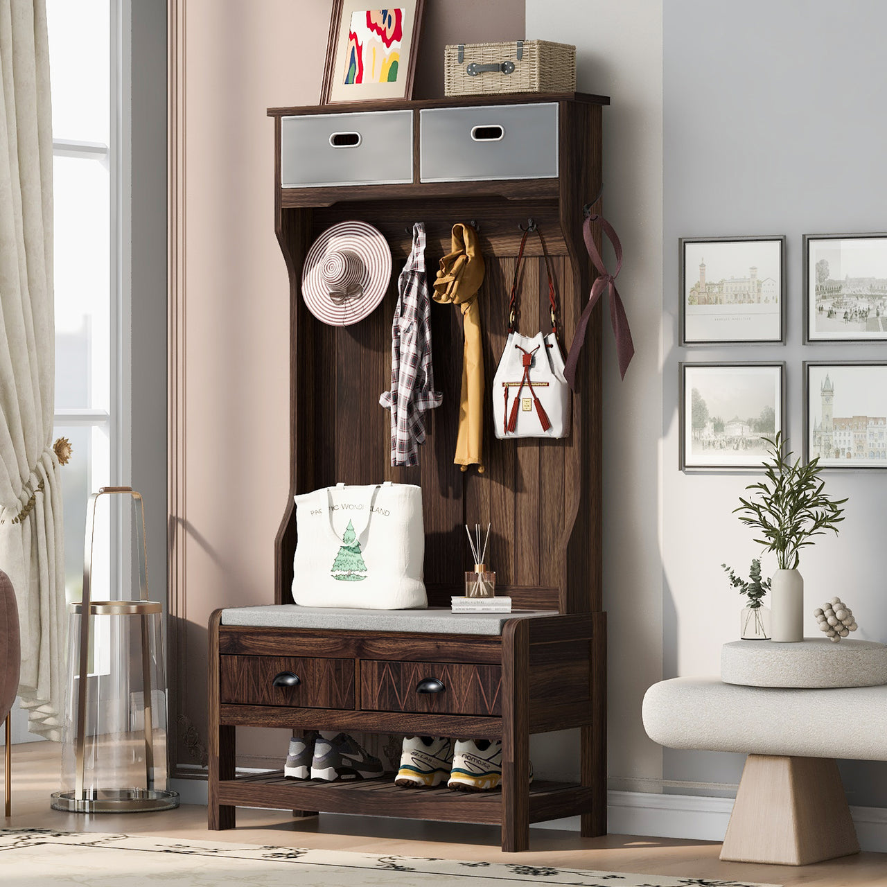 KRYVON 33" Entryway Bench