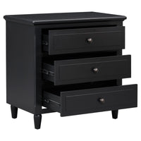 Thumbnail for U_STYLE 3-Drawer Nightstand Storage Wood Cabinet (As Same As WF297663AAB)