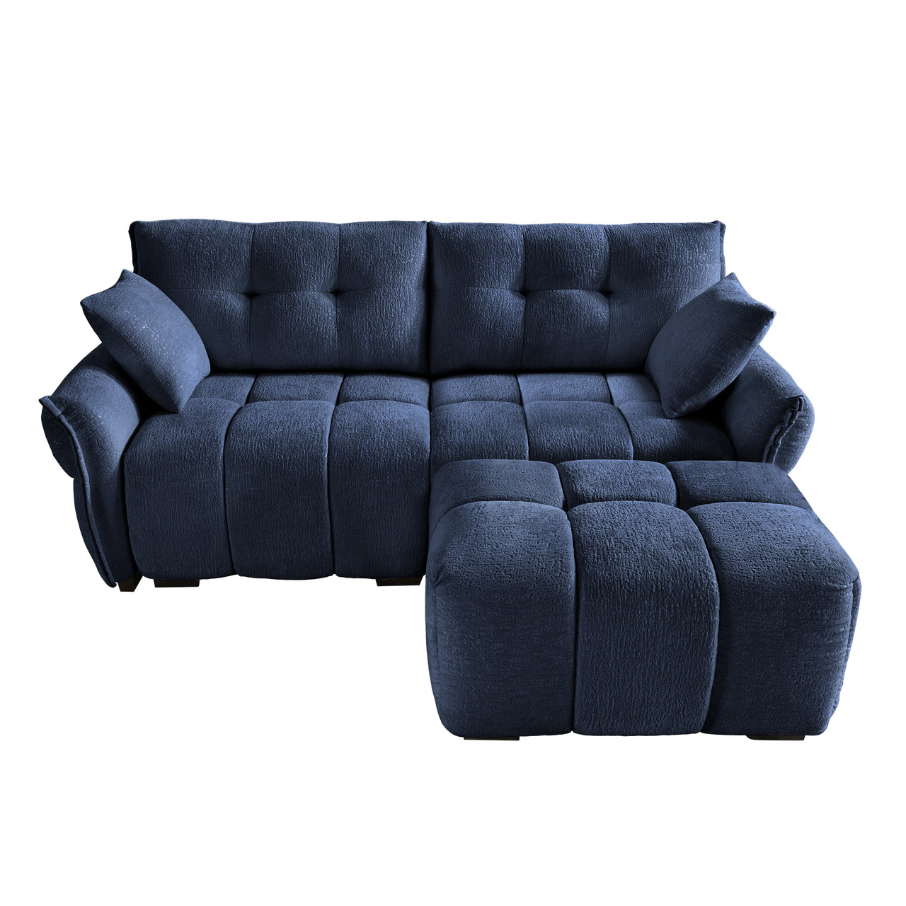 CELESTE 78" Charlotte 2 Seater Sofa With 1 Ottoman