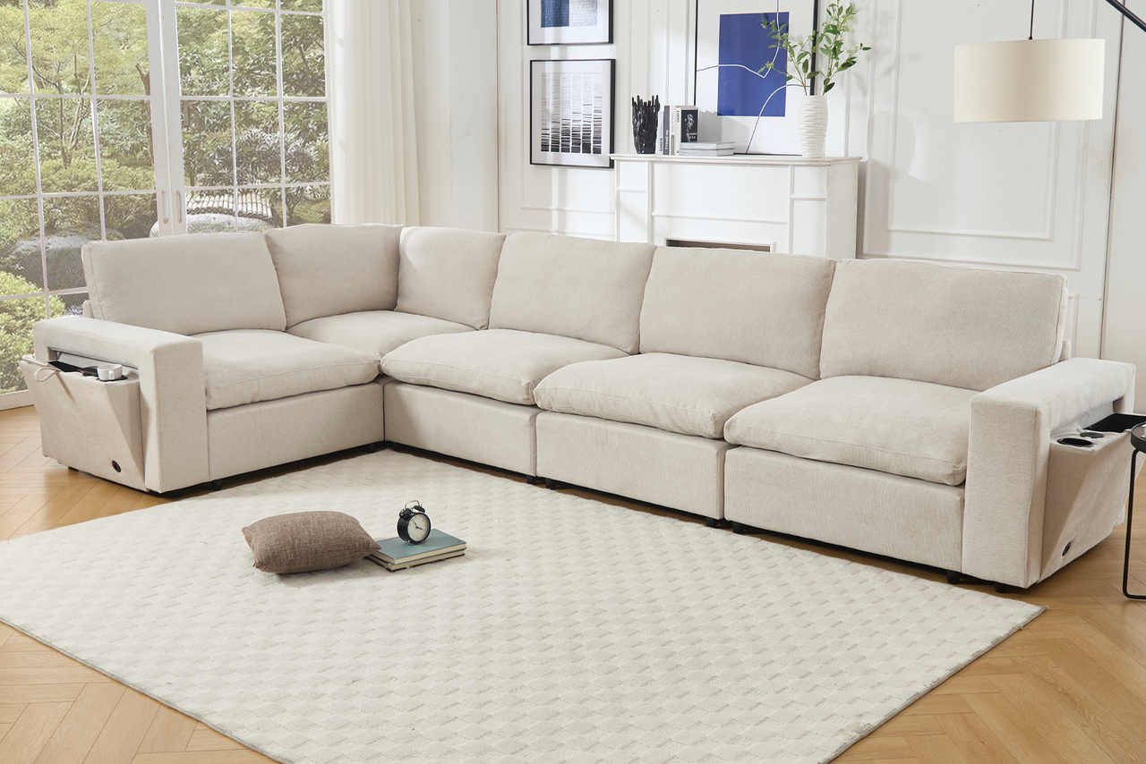 TOVRIX 141" Sectional Sofa