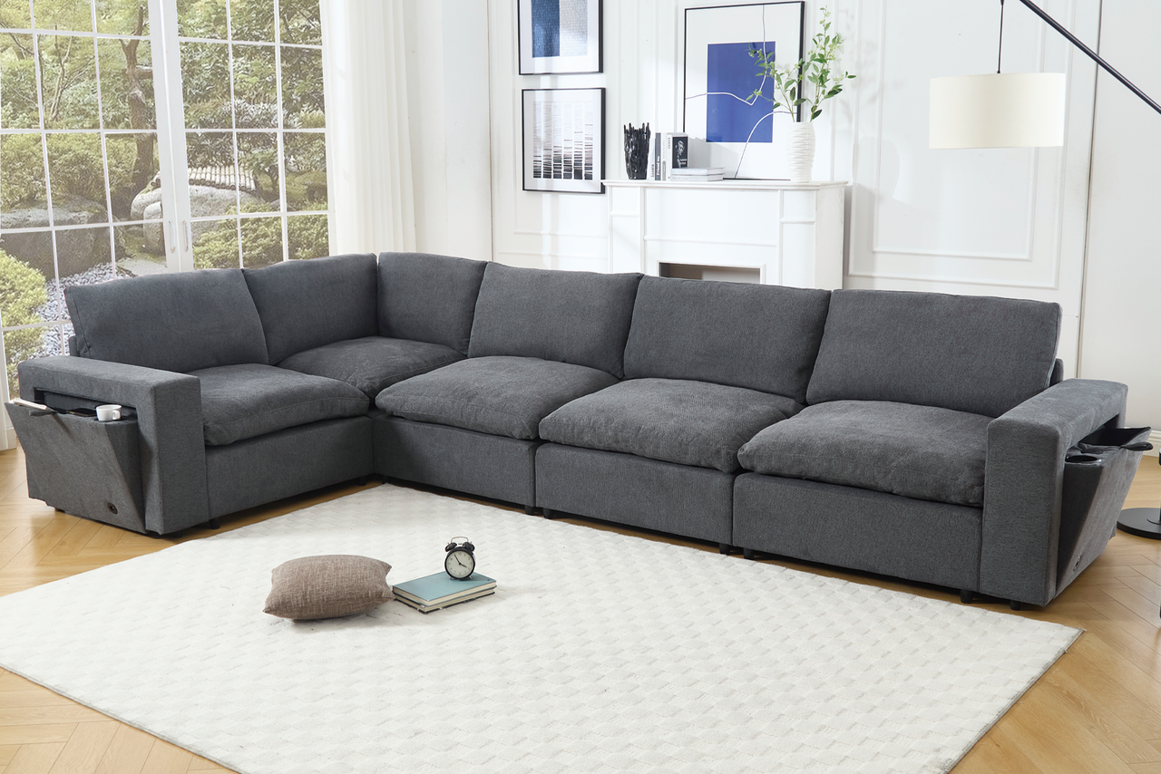 TOVRIX 141" Sectional Sofa