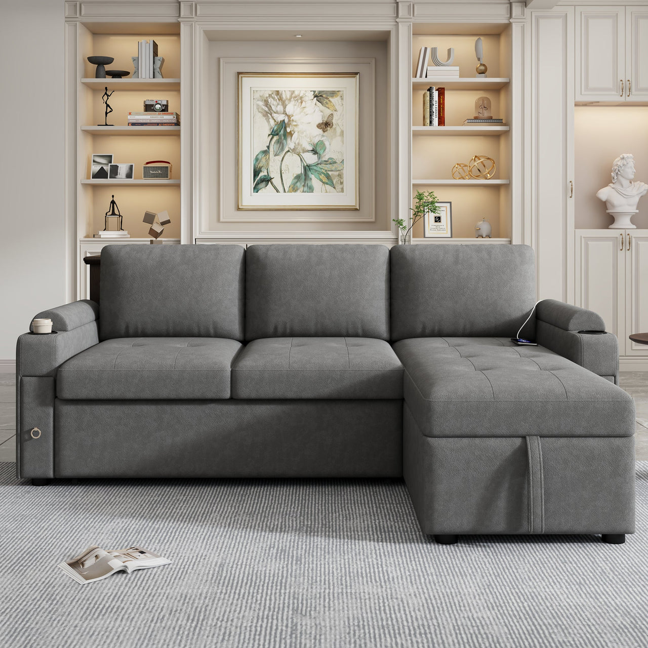 TRAVIXA 84" Sectional Sofa