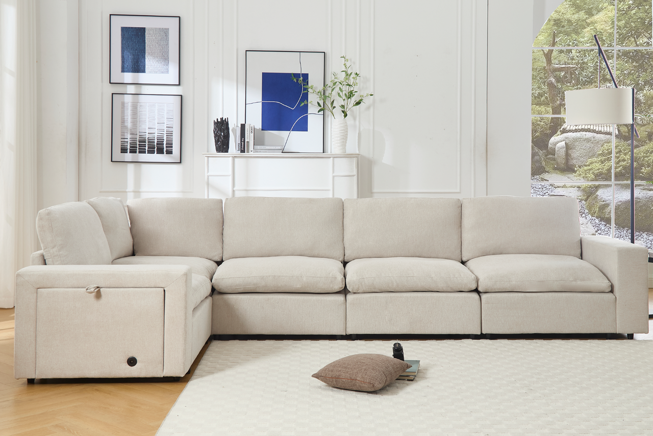 TOVRIX 141" Sectional Sofa