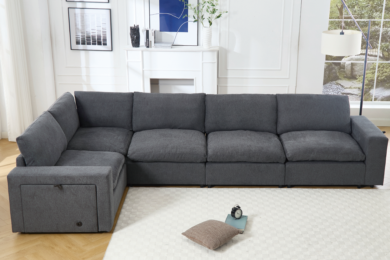 TOVRIX 141" Sectional Sofa