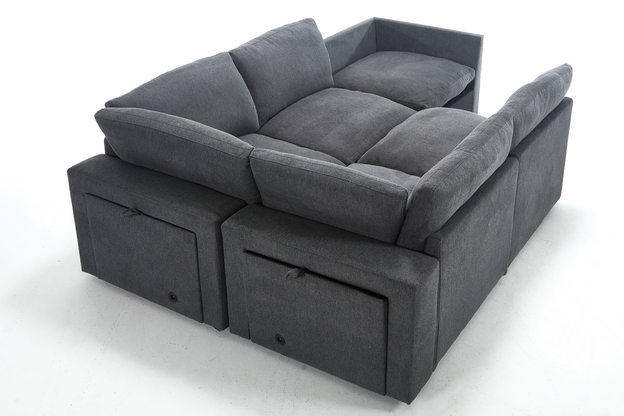 TOVRIX 141" Sectional Sofa