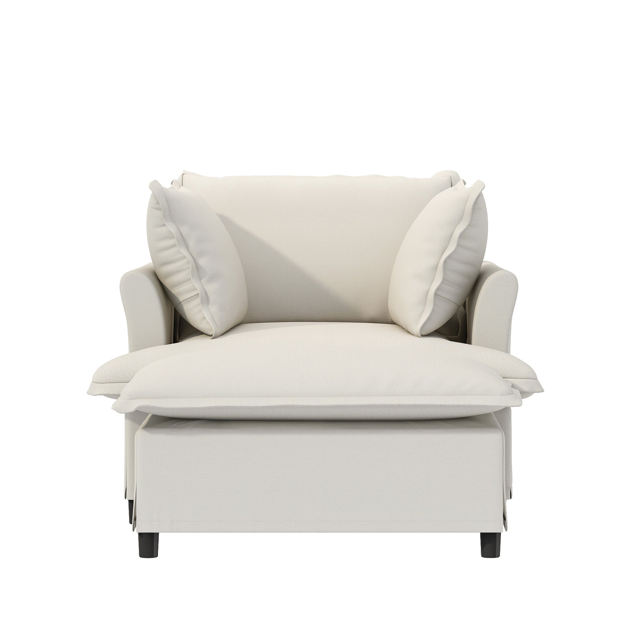 SYNOVI 37" Chair with Ottoman