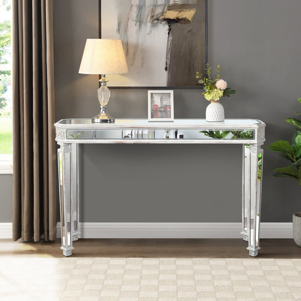 TREYLON Mirror Elegance Table