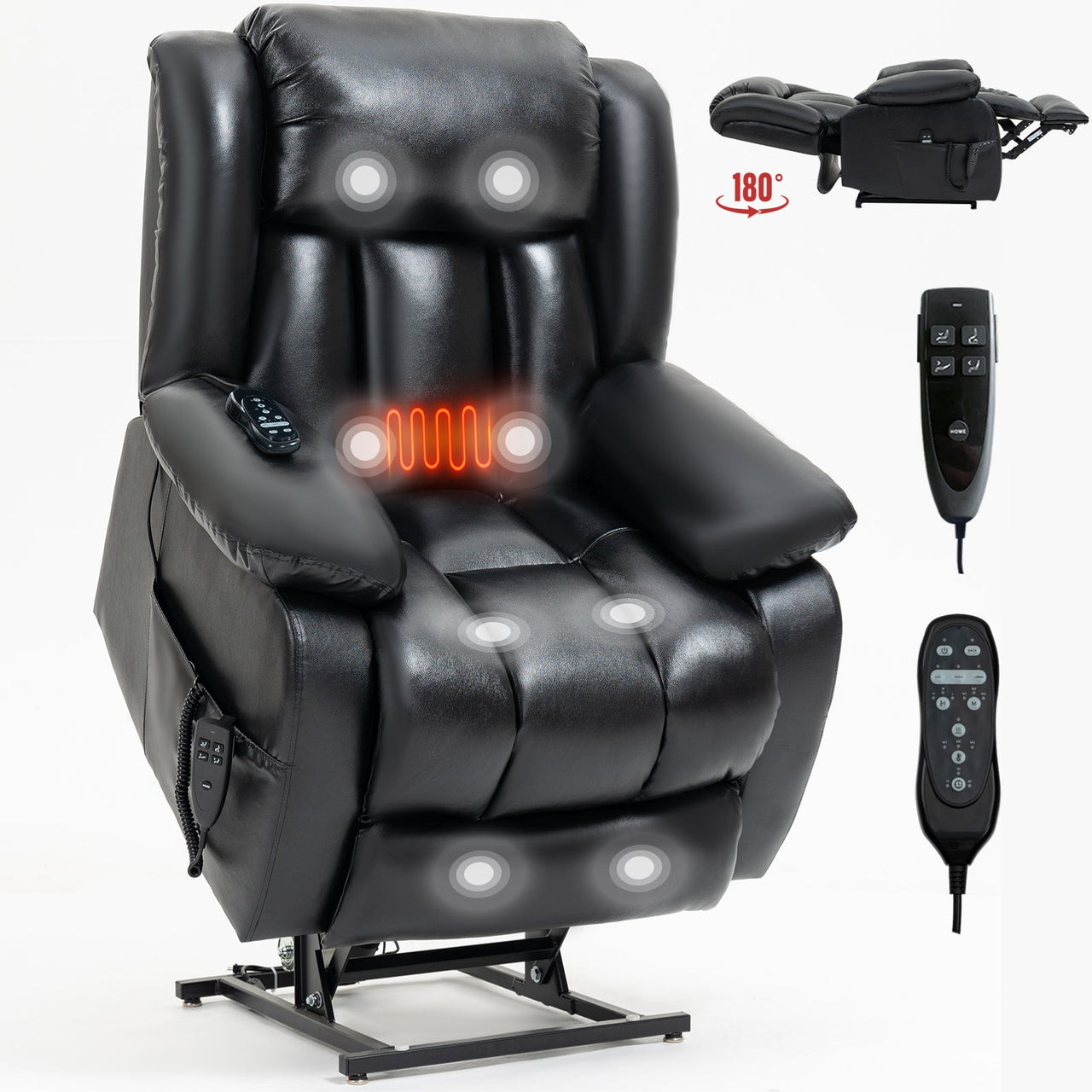 COZYLift 36" Recliner with Heat Massage - 5516