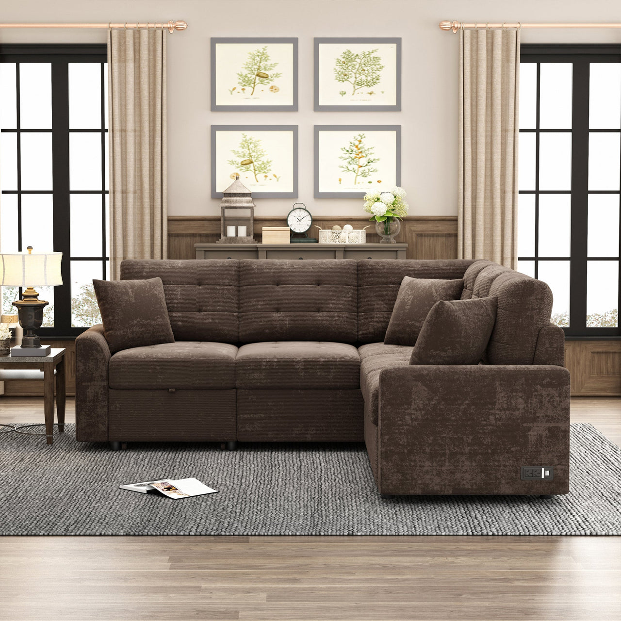 EVOXIS 83" Sectional Sofa