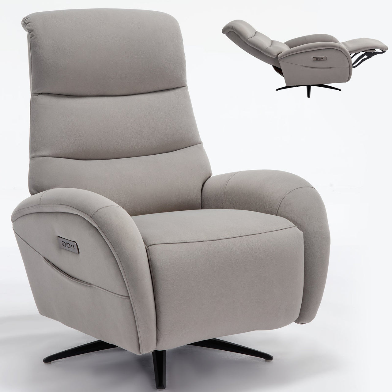 QORVANIX 32" Swivel Recliner Chair