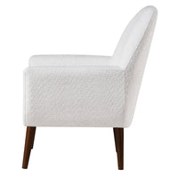 Thumbnail for Prince Mid-Century Boucle Arm Chair - Boucle White