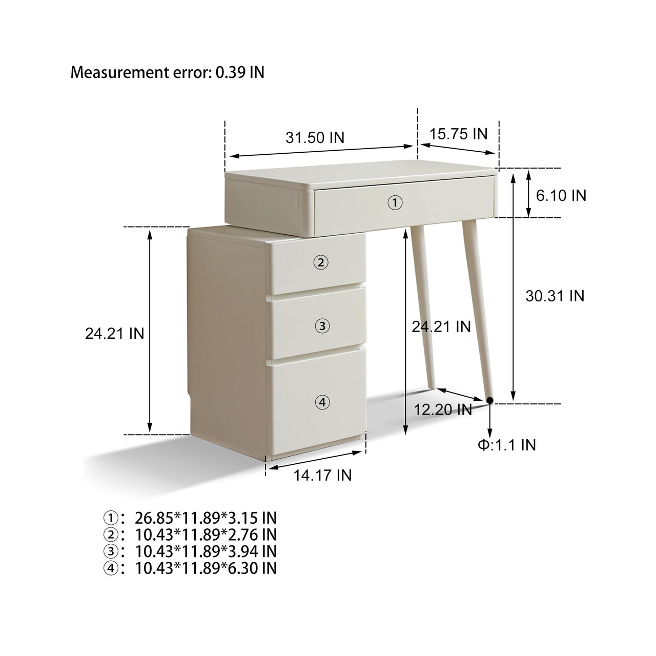 BRIVIO Vanity and Chair