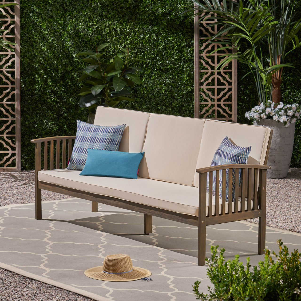 RYNVOXA 78" Outdoor Sofa