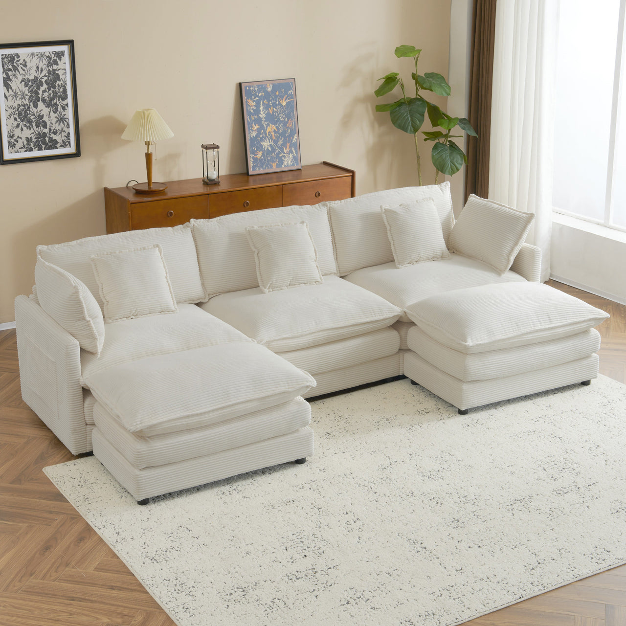 ZENVORIS 113" Sectional Sofa