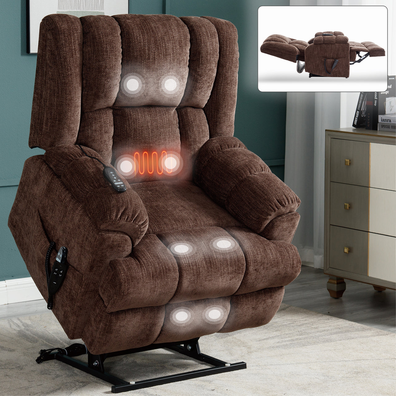 COZYLift Recliner with Heat Massage - 8500 XL