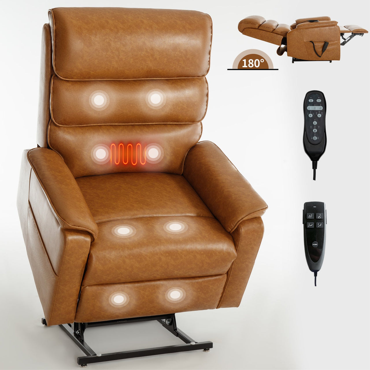 COZYLift 35" Recliner with Heat Massage - 7880