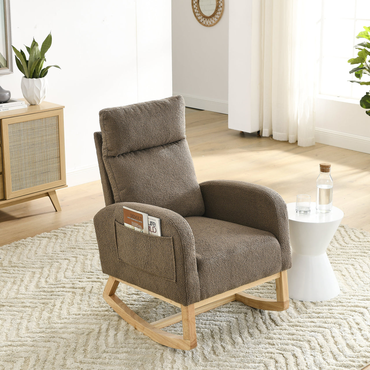 ALPINE 27.6" Modern Rocking Chair