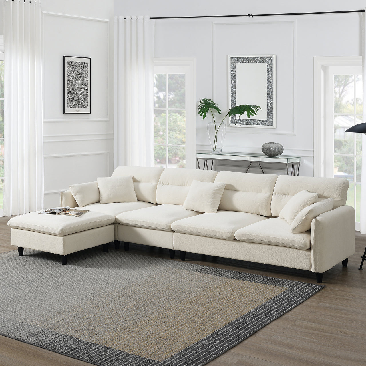 LUMOVAR 110" Sectional Sofa