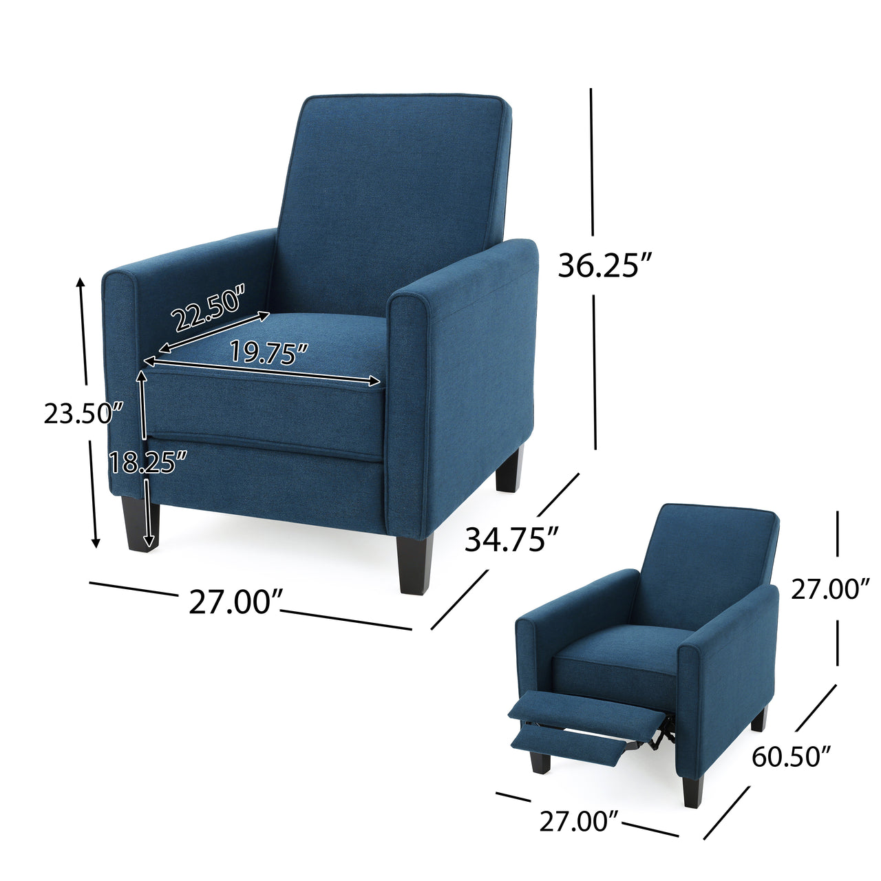 XERAVON 27" Recliner Chair