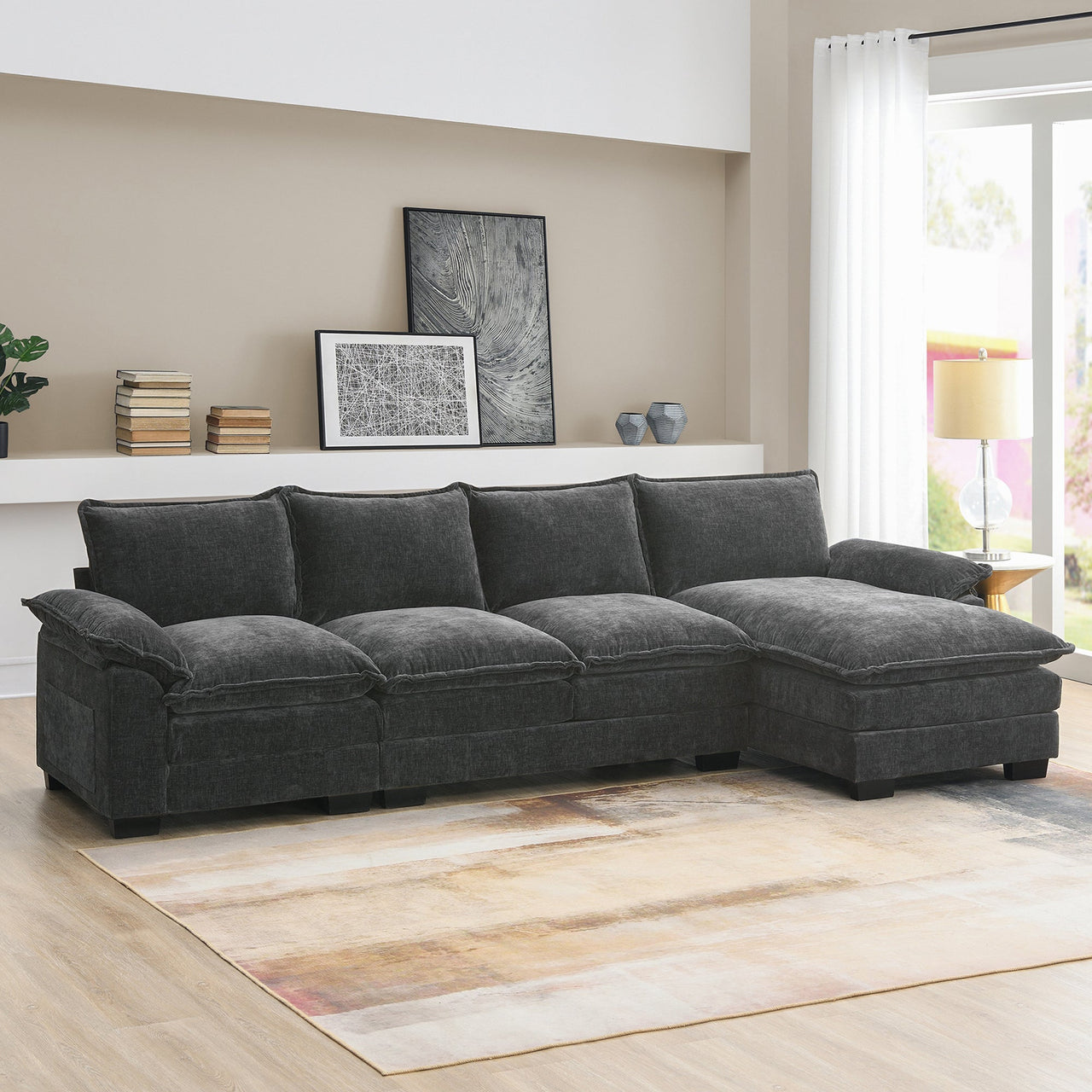 KRYNIX 118" Sectional Sofa