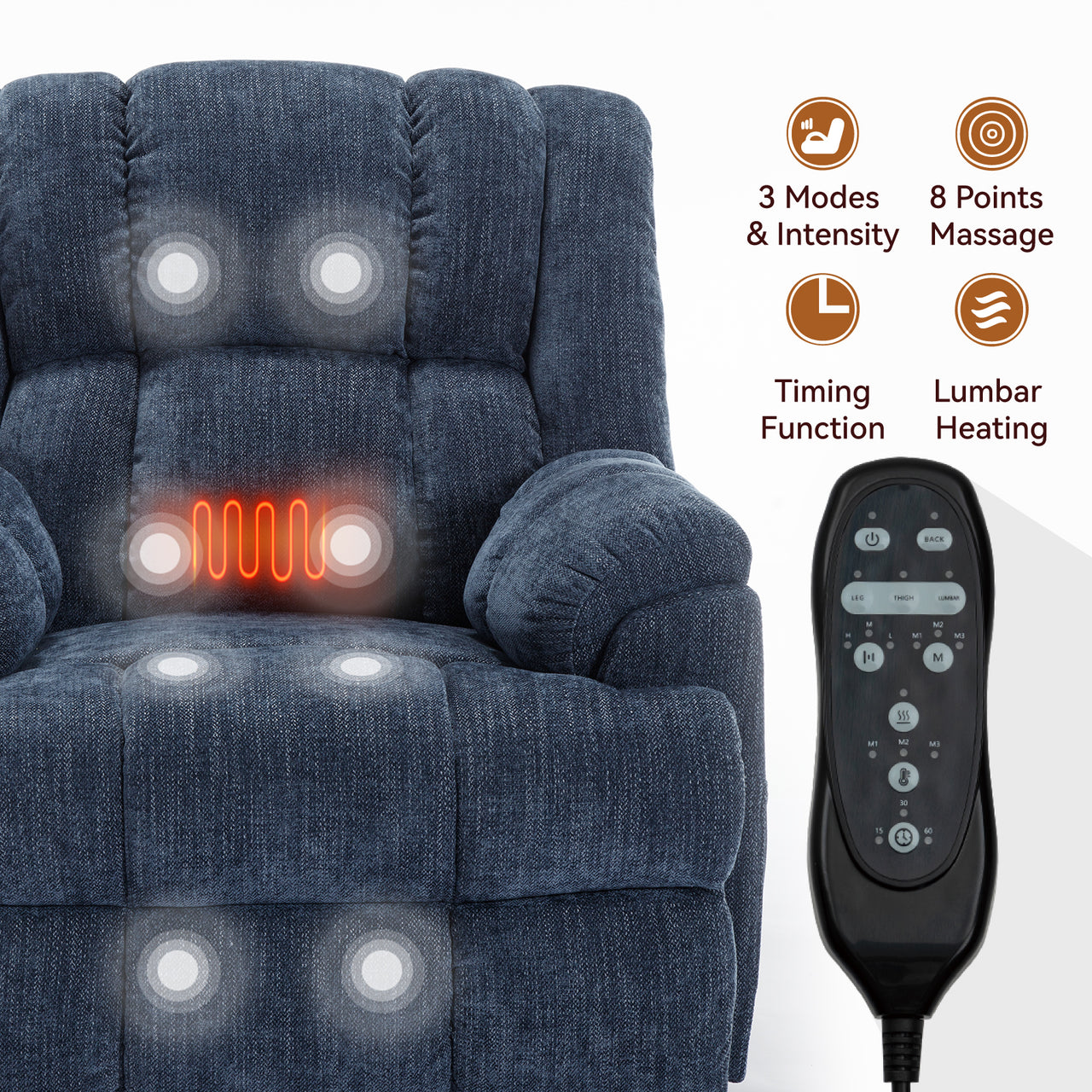 COZYLift Recliner with Heat Massage - 8500 XL