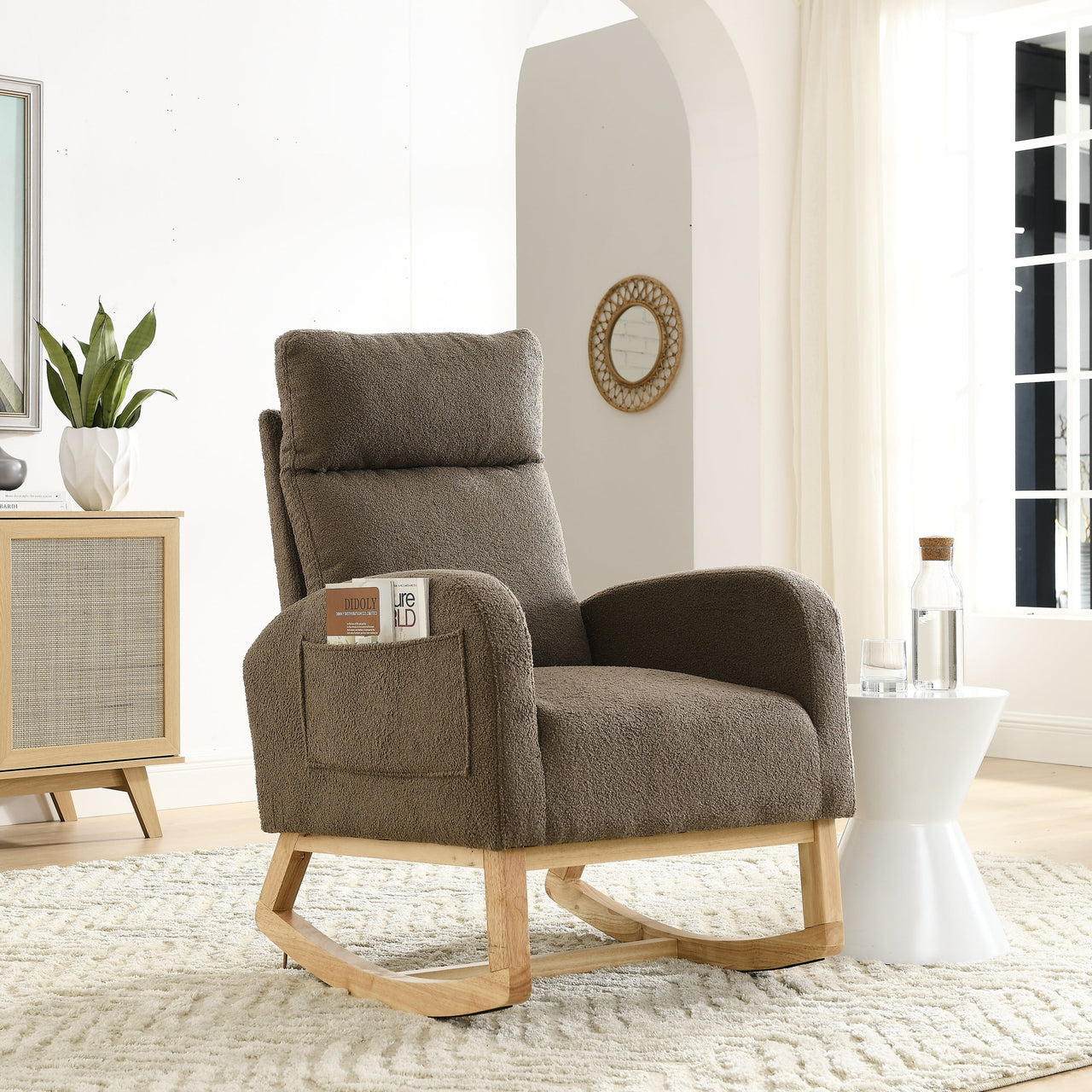 ALPINE 27.6" Modern Rocking Chair