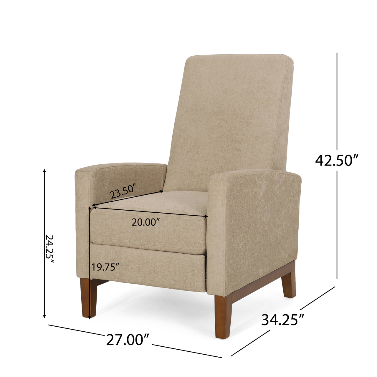 XARVEXON 27" Recliner Chair