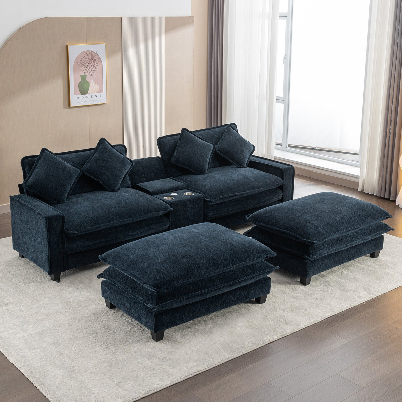 VELVORO 113" Sectional Sofa