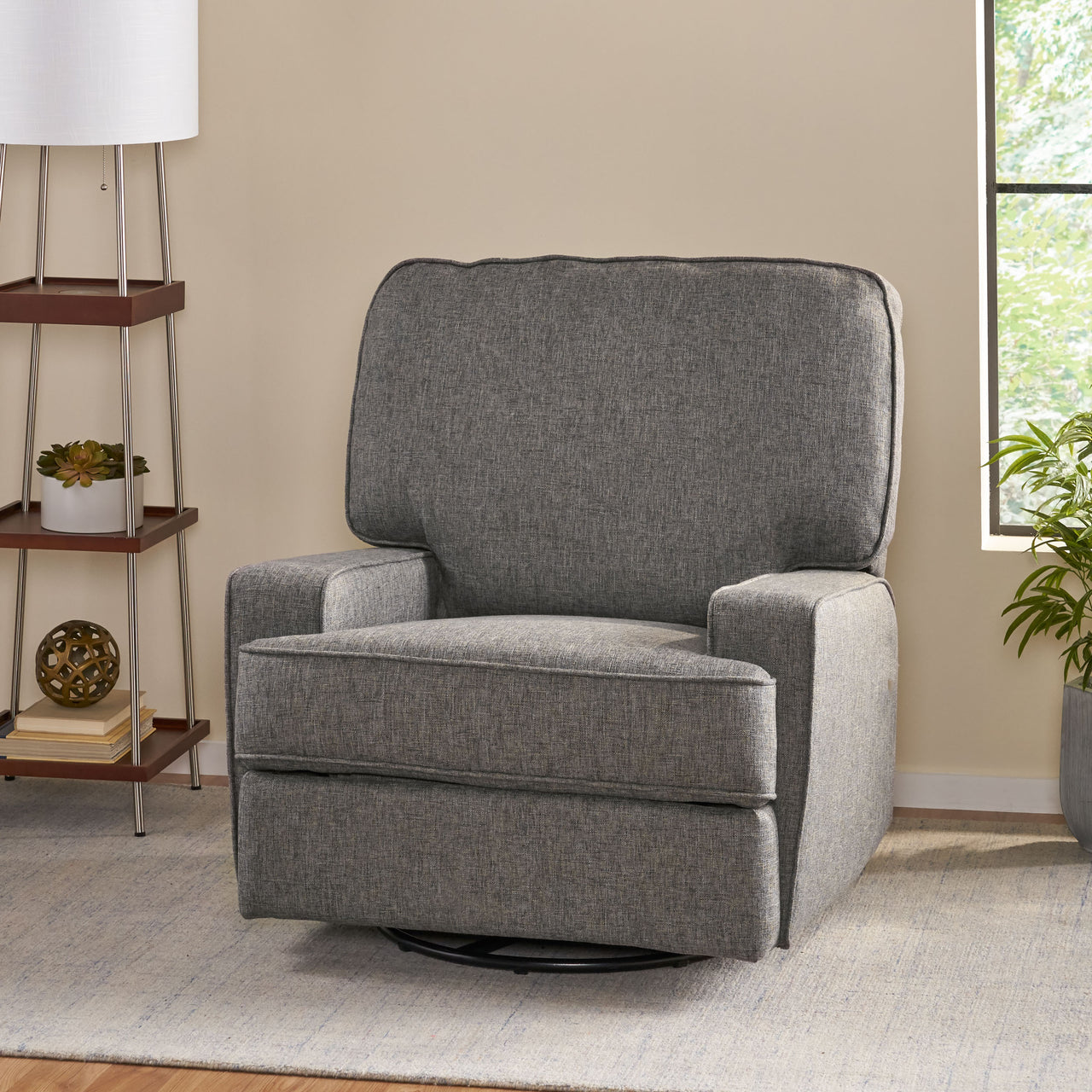 NEXORIAN 36" Swivel Recliner Chair