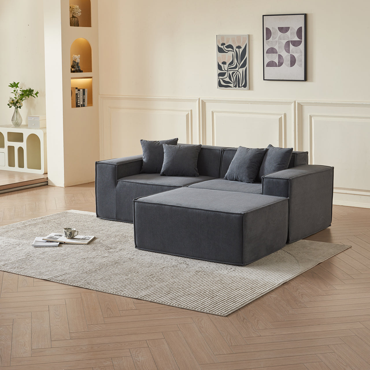 EDEN Corduroy Modular Sectional