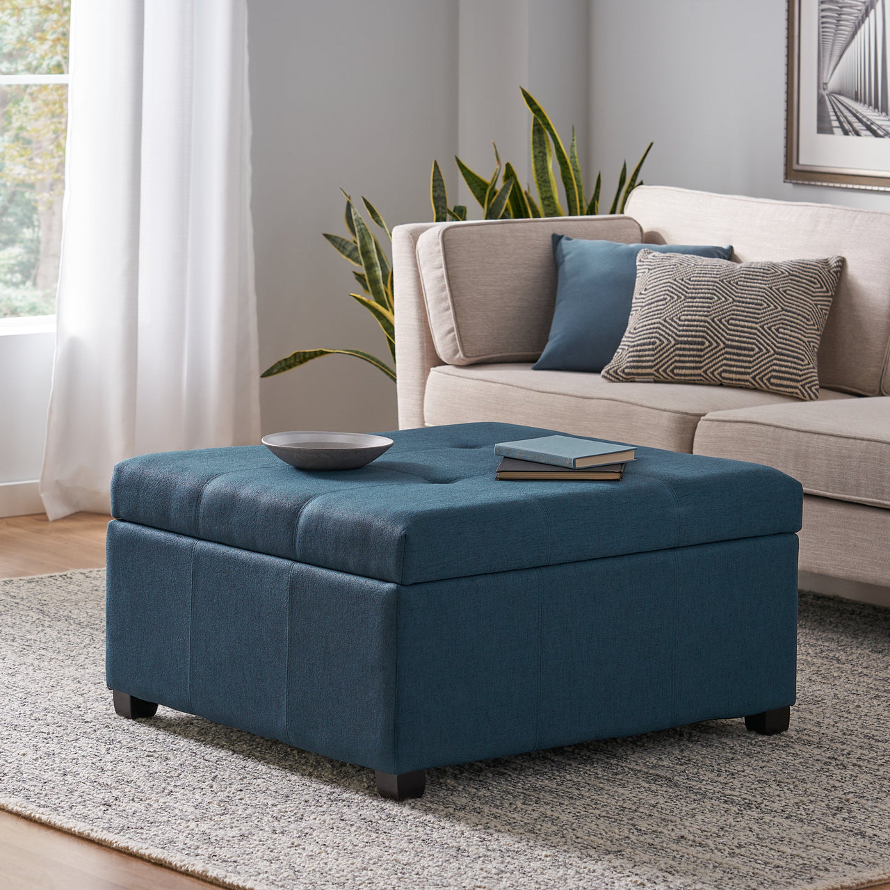 DREXOVA 35" Storage Ottoman