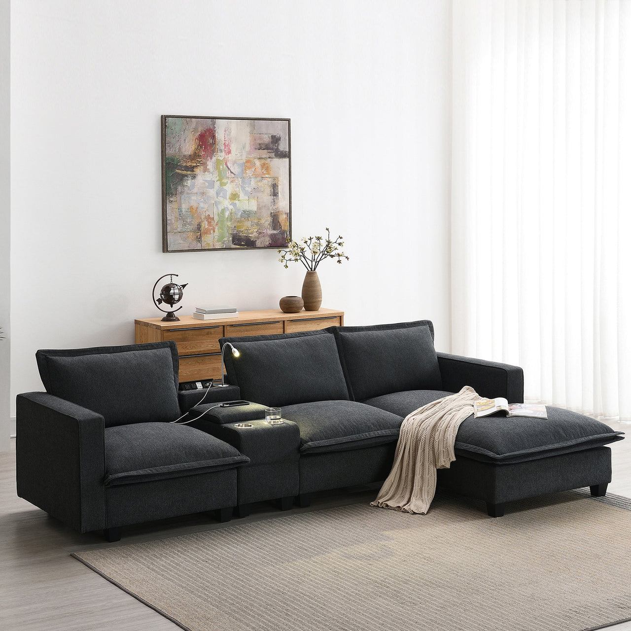 AXOVAR 109" Sectional Sofa