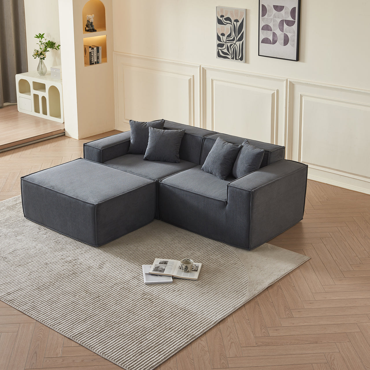 EDEN Corduroy Modular Sectional