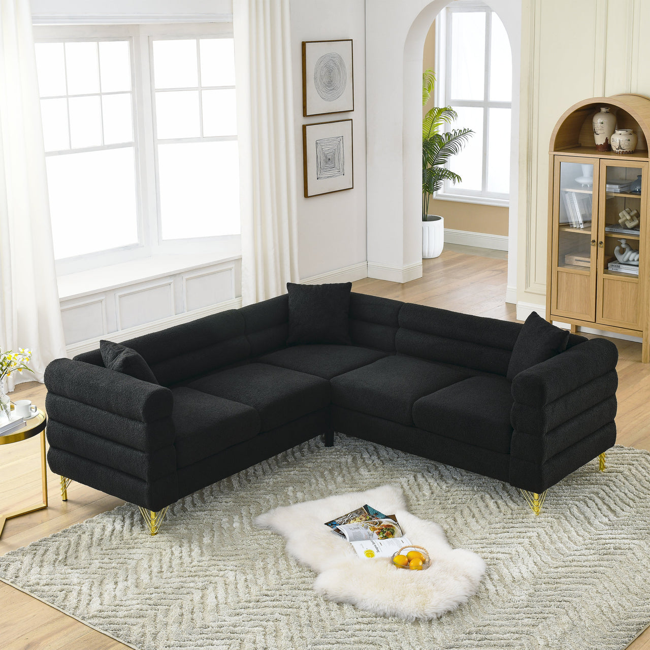 GAVIN 81" Oversized Corner Sofa