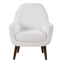 Thumbnail for Prince Mid-Century Boucle Arm Chair - Boucle White