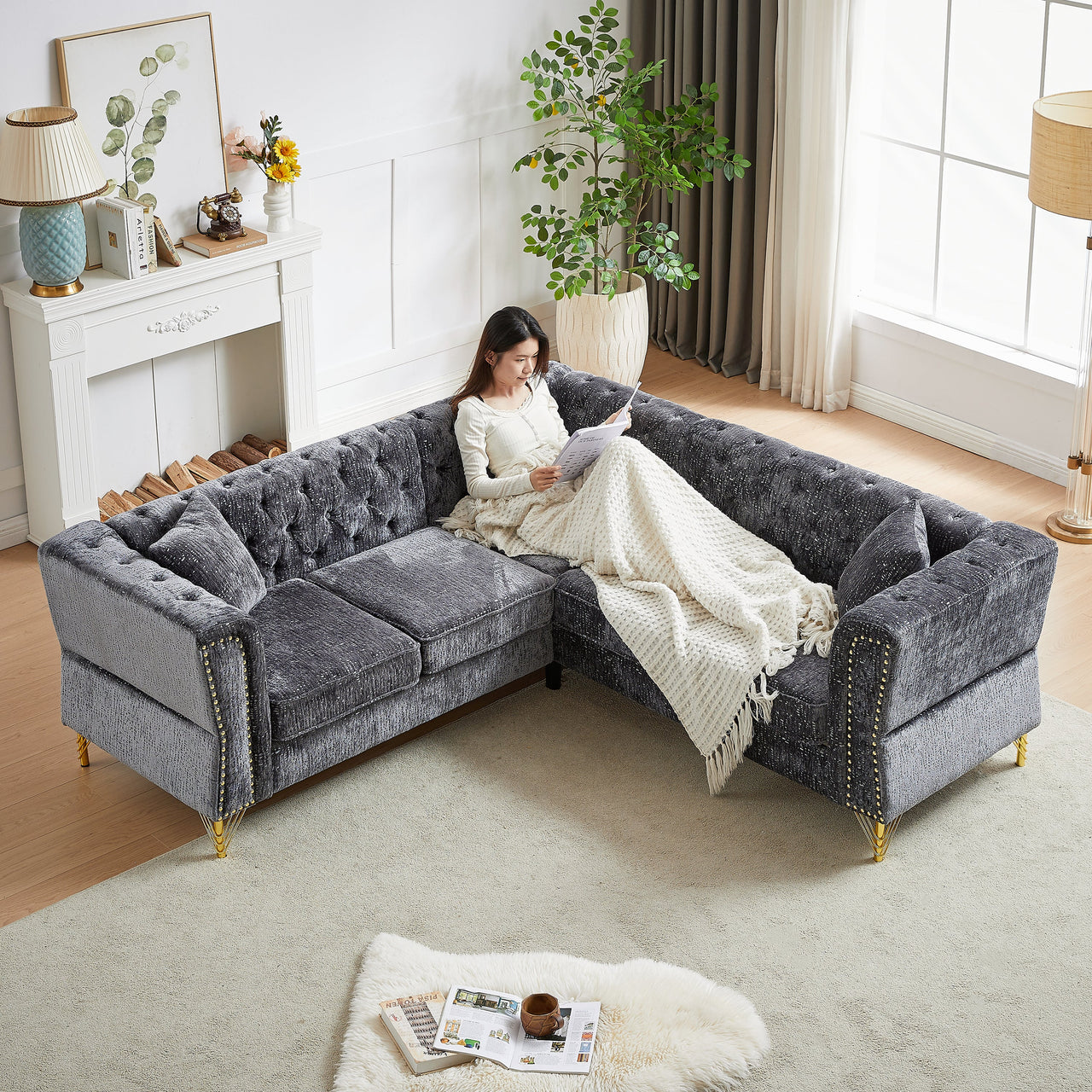 DAPHNE 81" Corner Sofa