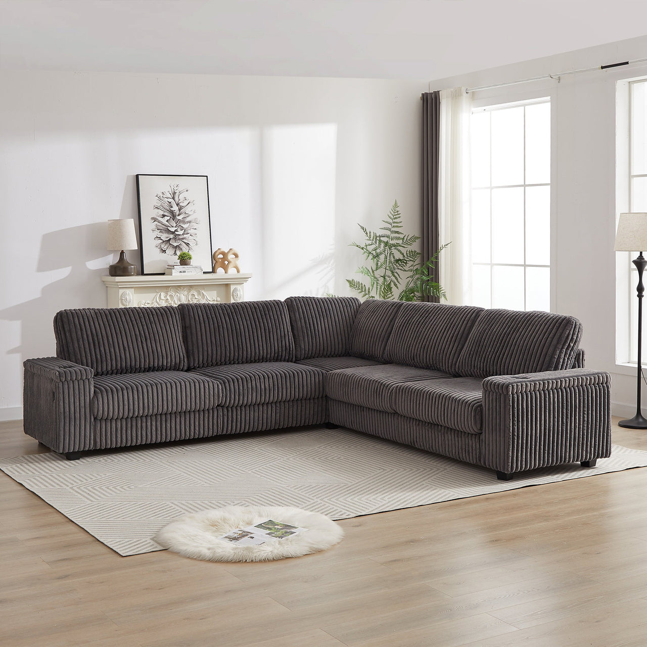 NEVAEH 110" Corner Sofa